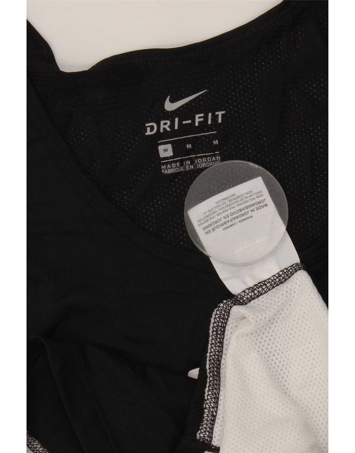 Мужской жилет с графикой Nike Dri Fit, средний черный полиэстер с цветными блоками