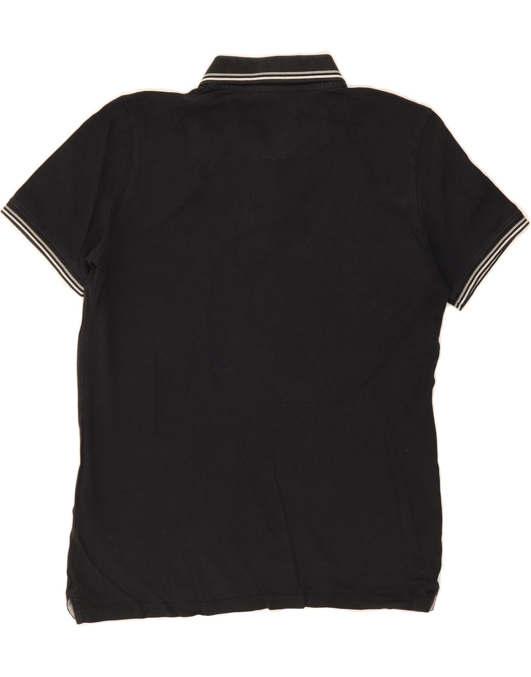 CHAMPION Mens Polo Shirt Medium Black Cotton Vintage Champion and Second-Hand Champion from Messina Hembry 
