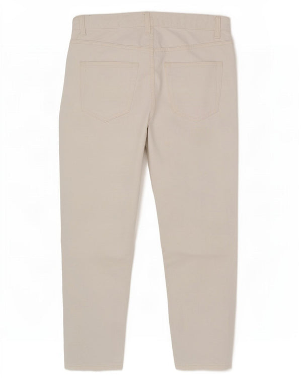 Мужские укороченные узкие джинсы Zara EU 42, большие W32 L26, белые