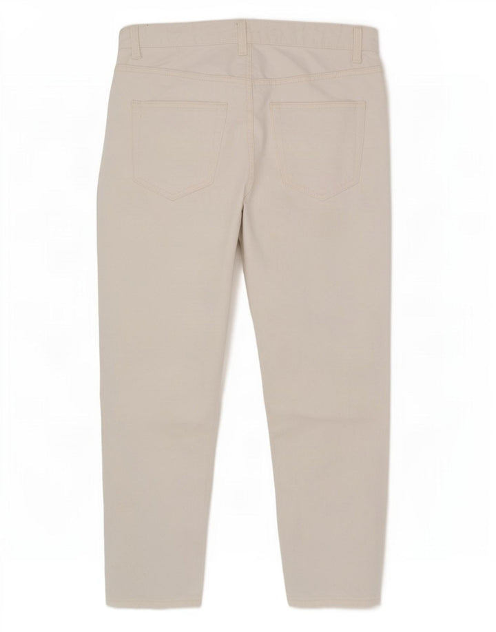 Мужские укороченные узкие джинсы Zara EU 42, большие W32 L26, белые