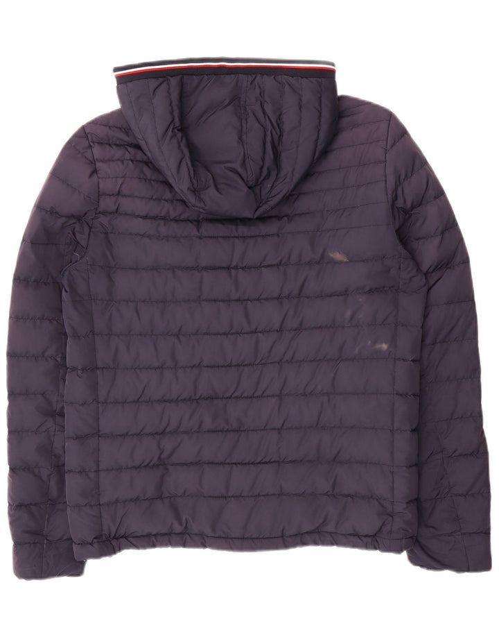Мужская утепленная куртка с капюшоном Tommy Hilfiger UK 36, маленький темно-синий полиэстер