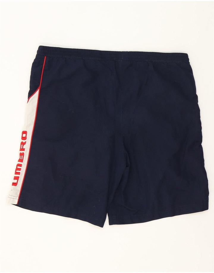 UMBRO Мужские шорты для плавания с рисунком, средние темно-синие, полиэстер с цветными блоками