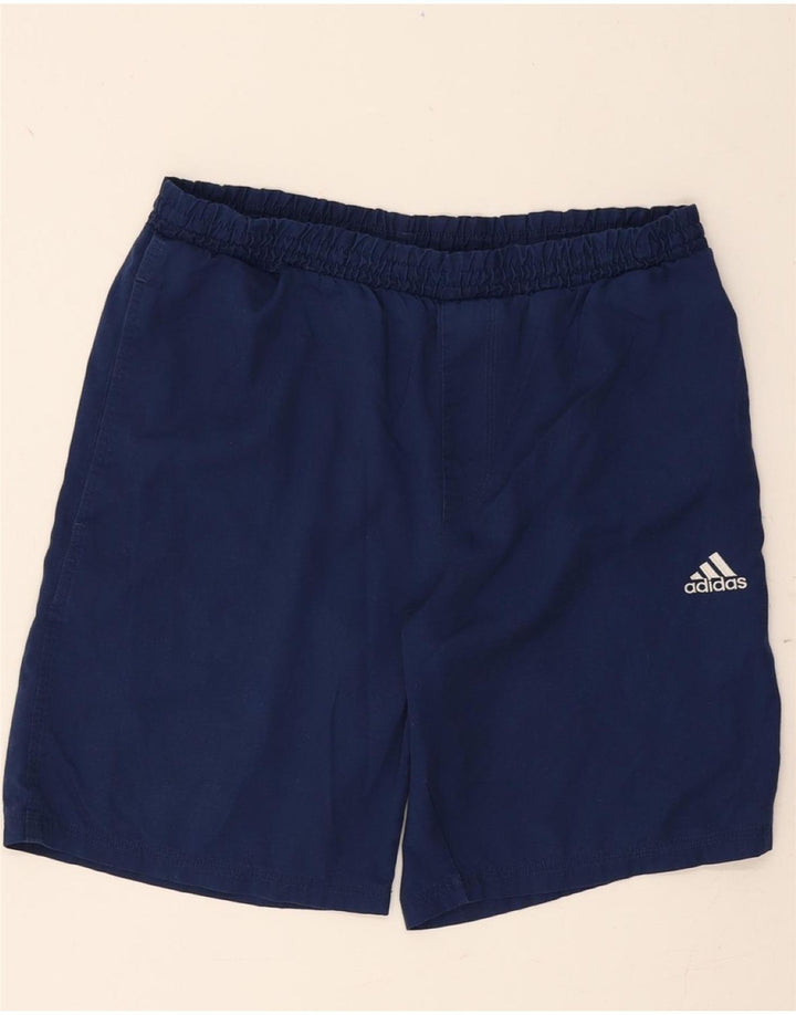 ADIDAS Mens Casual Shorts W30 Medium Navy Blue Polyester Vintage Adidas and Second-Hand Adidas from Messina Hembry 