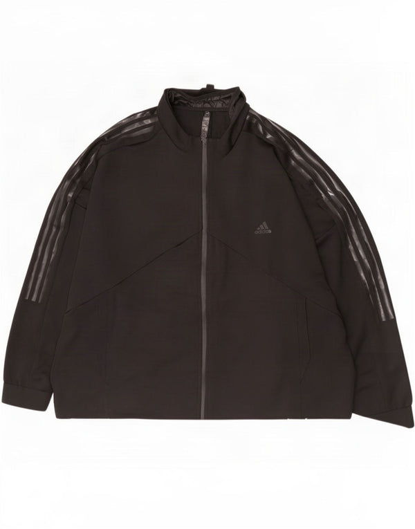 Мужской спортивный костюм Adidas с графическим рисунком 2XL, черный полиэстер