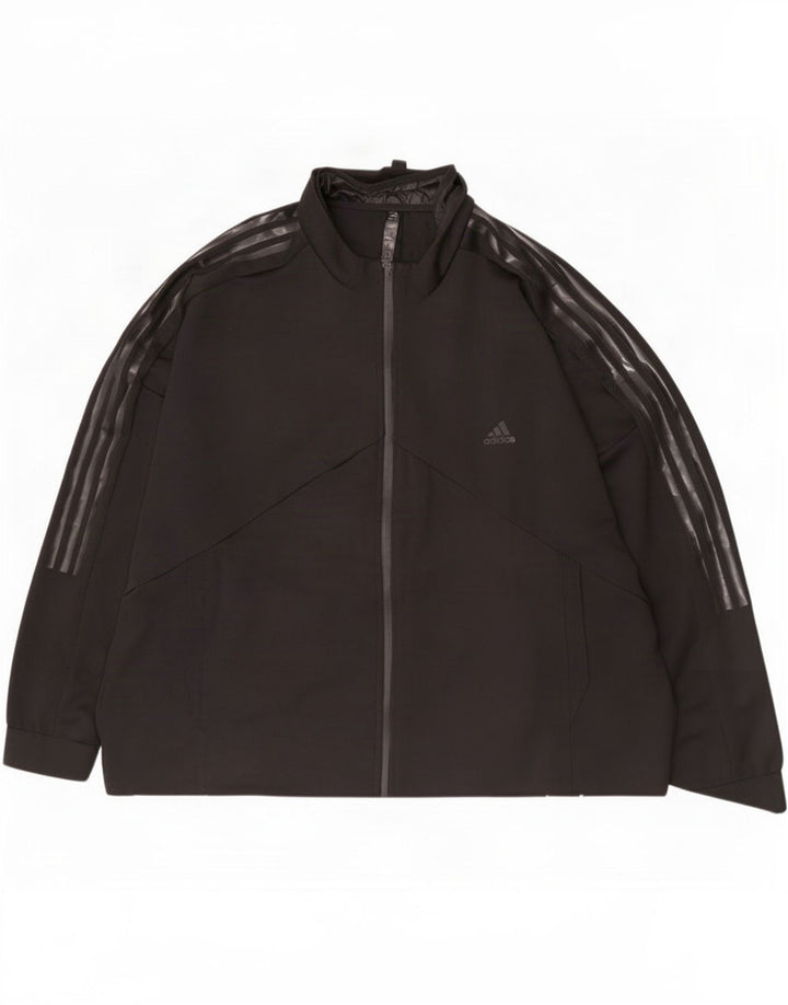 Мужской спортивный костюм Adidas с графическим рисунком 2XL, черный полиэстер