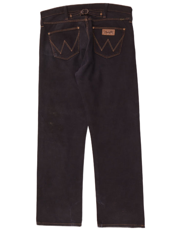 Wrangler Mens Casey Straight Jeans W36 L34 Black Cotton