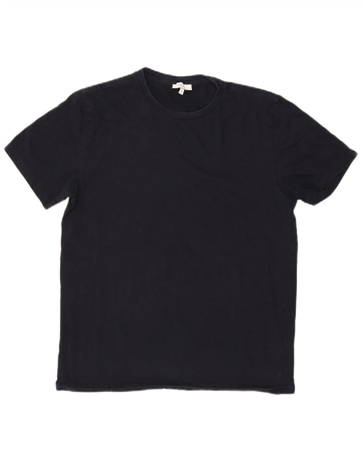 Женская футболка REISS Top UK 16, большой размер, темно-синий, хлопок