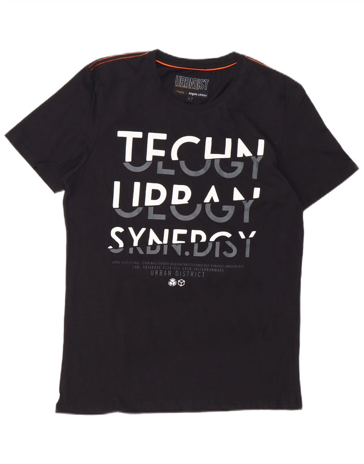 Мужская футболка с рисунком ANGELO LITRICO, маленький черный хлопок