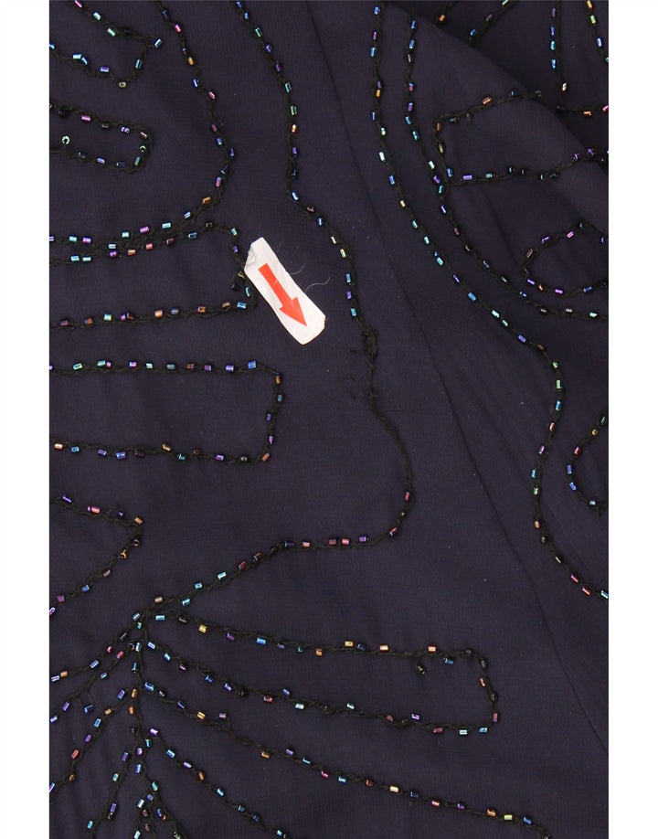 Женское платье А-силуэта без рукавов Marks & Spencer, Великобритания, 16, большой фиолетовый, полиэстер