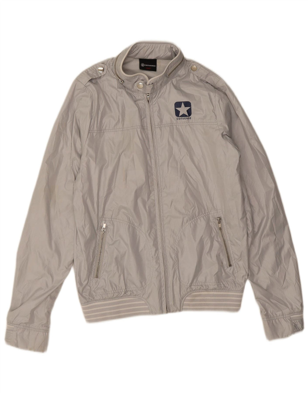 Мужские дождевики Converse Military UK 36, маленькие серые, полиэстер