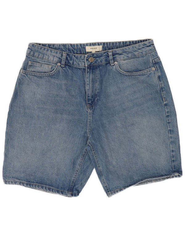 Мужские джинсовые шорты Reiss W34, большие синие, хлопок