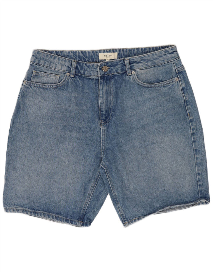 Мужские джинсовые шорты Reiss W34, большие синие, хлопок