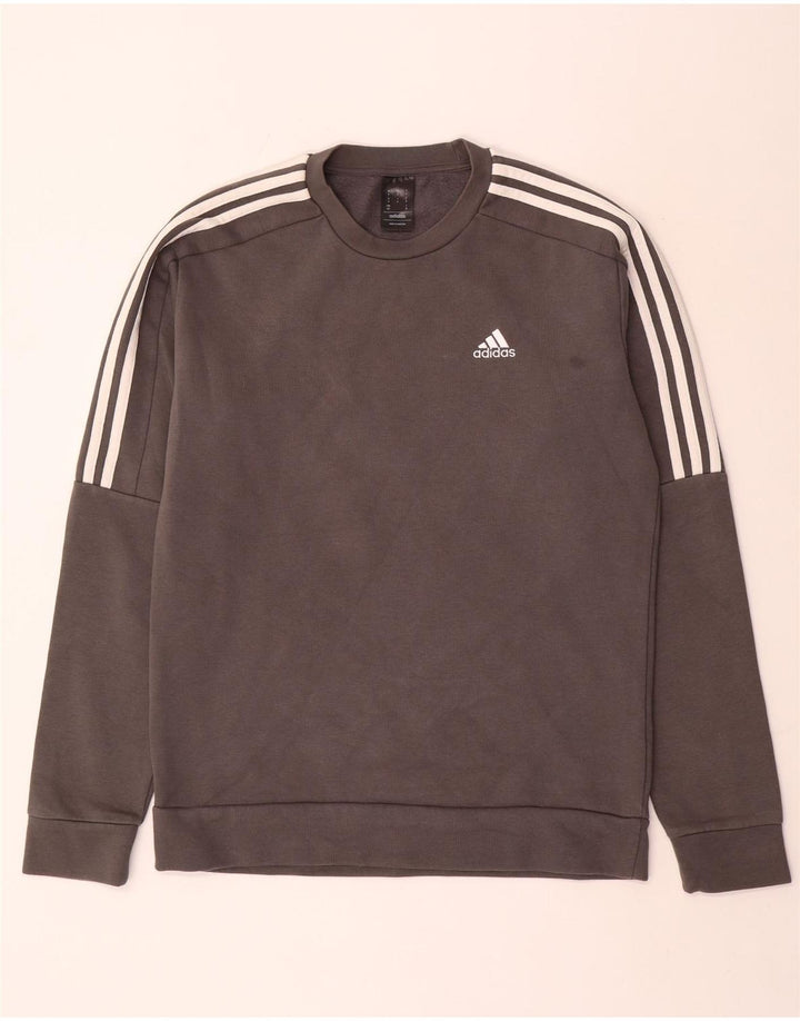 Adidas Мужская Толстовка Джемпер Маленький Серый