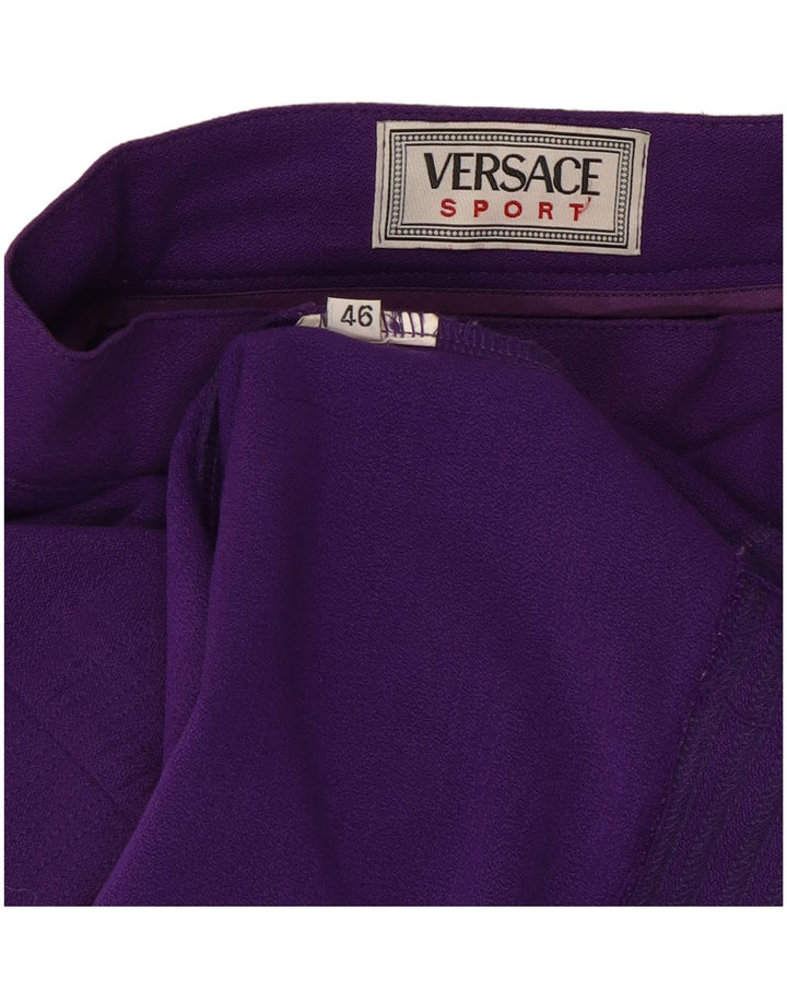 Versace Женская юбка-карандаш IT 46 Large W30 Фиолетовый