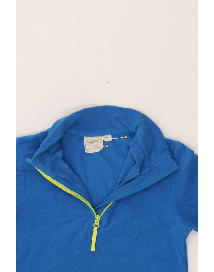 MOUNTAIN WAREHOUSE Boys Zip Neck Fleece Jumper 5-6 Years Blue Vintage Mountain Warehouse and Second-Hand Mountain Warehouse from Messina Hembry 