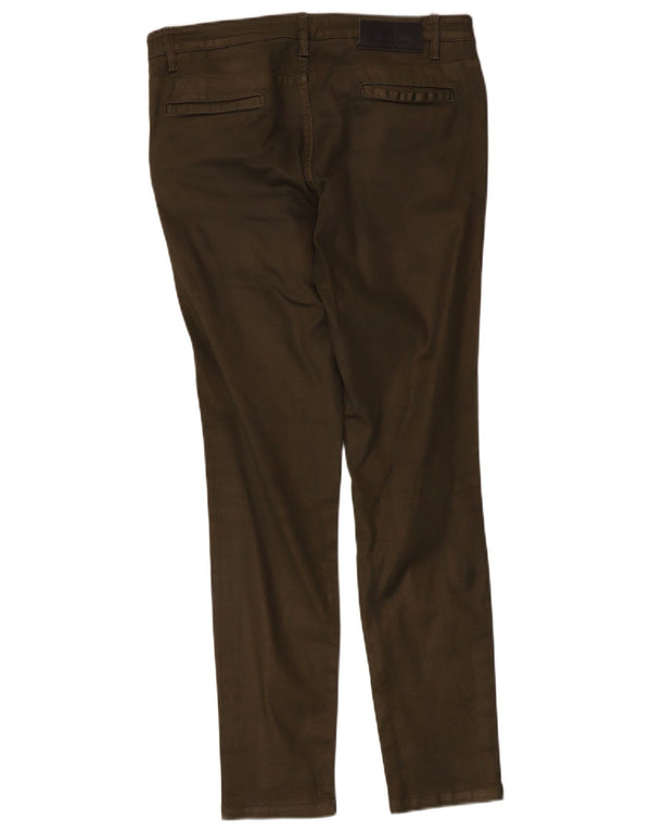 Женские узкие брюки-карго Massimo Dutti EU 40, средние W30 L29, хаки, хлопок