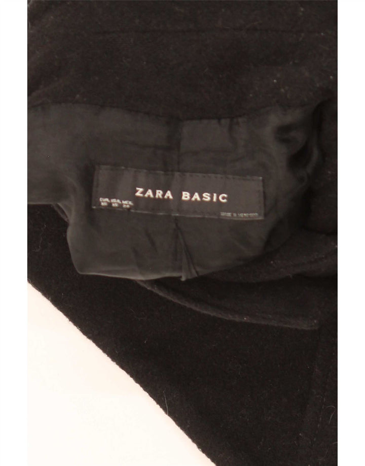 Женское полупальто Zara UK 6 XS, черная шерсть