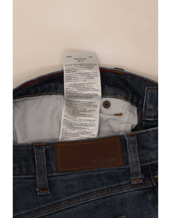 Мужские обычные прямые джинсы Wrangler W33 L30, синий хлопок