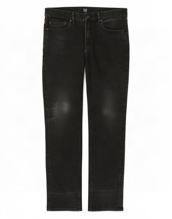 Мужские прямые джинсы Gap W32 L32, черный хлопок