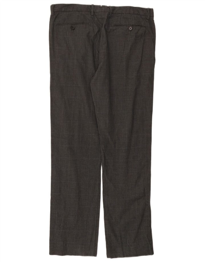 Мужские брюки-чиносы Gap Extra Sim Fit W34 L32, серые хлопковые брюки в клетку