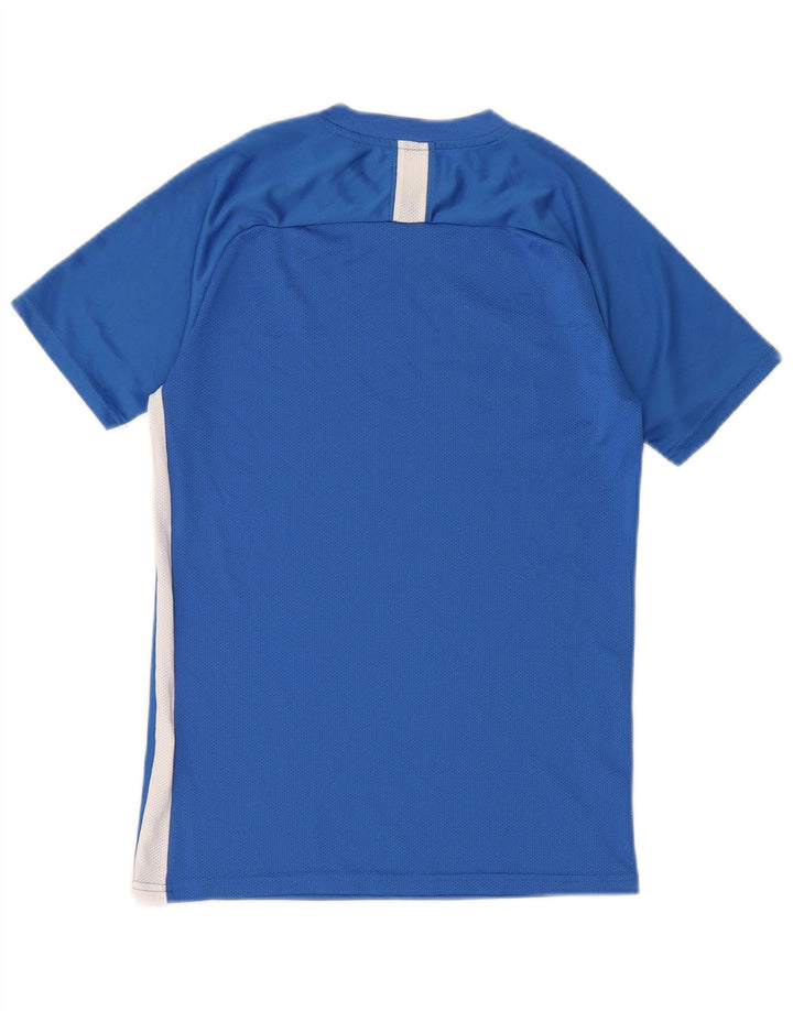 Мужская футболка Nike Dri Fit, маленький синий полиэстер с цветными блоками