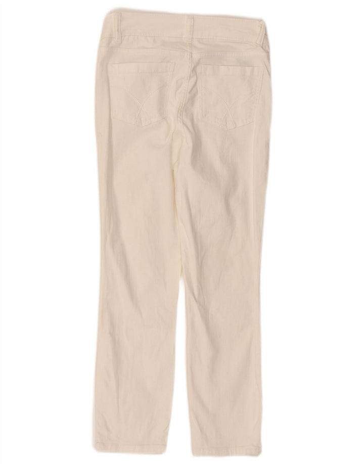 ОДЕЖДА ДЛЯ ЭКИПАЖА Женские укороченные джинсы с низкой талией UK 8 Small W26 L23 Белые