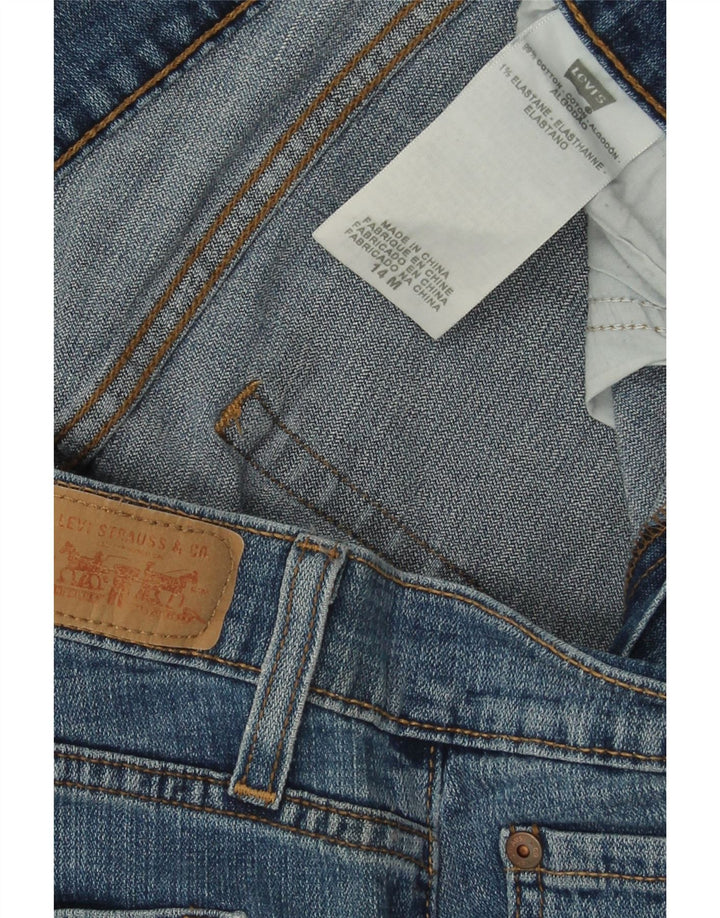 Женские джинсы Levi's 525 Curvy Bootcut, размер США 14, большие размеры W32 L30, синий хлопок