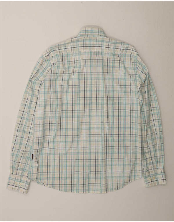 INVICTA Mens Shirt XL White Check Cotton