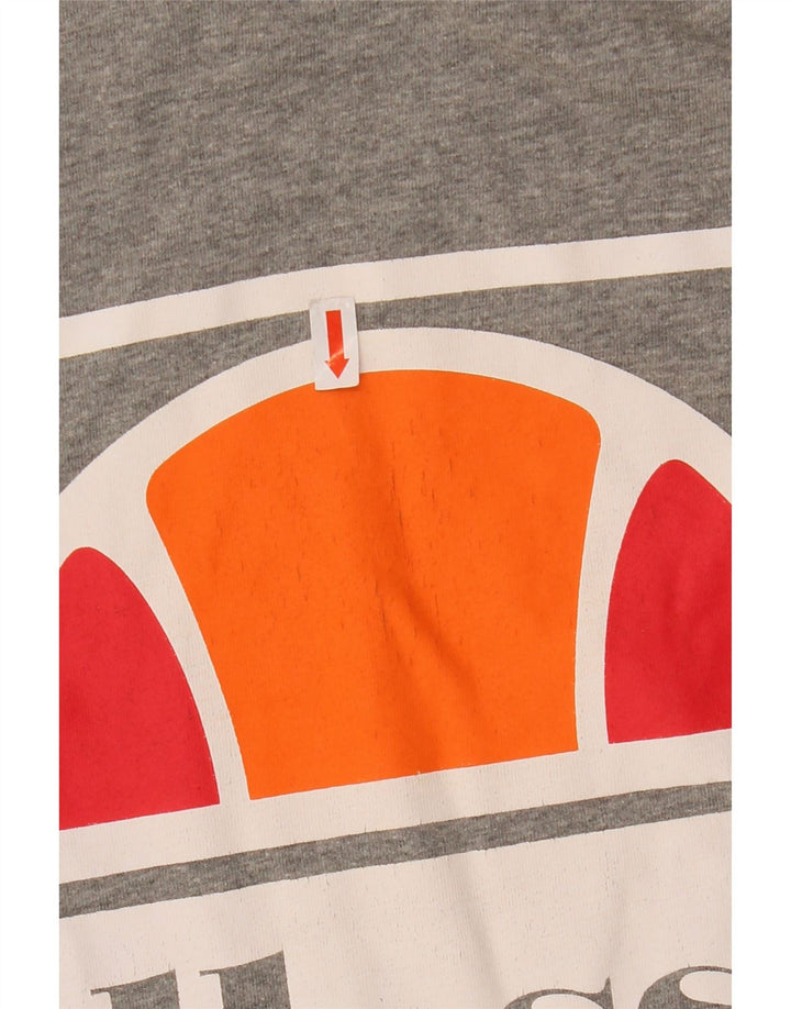 Мужская футболка Ellesse с рисунком, маленький серый цвет, хлопок