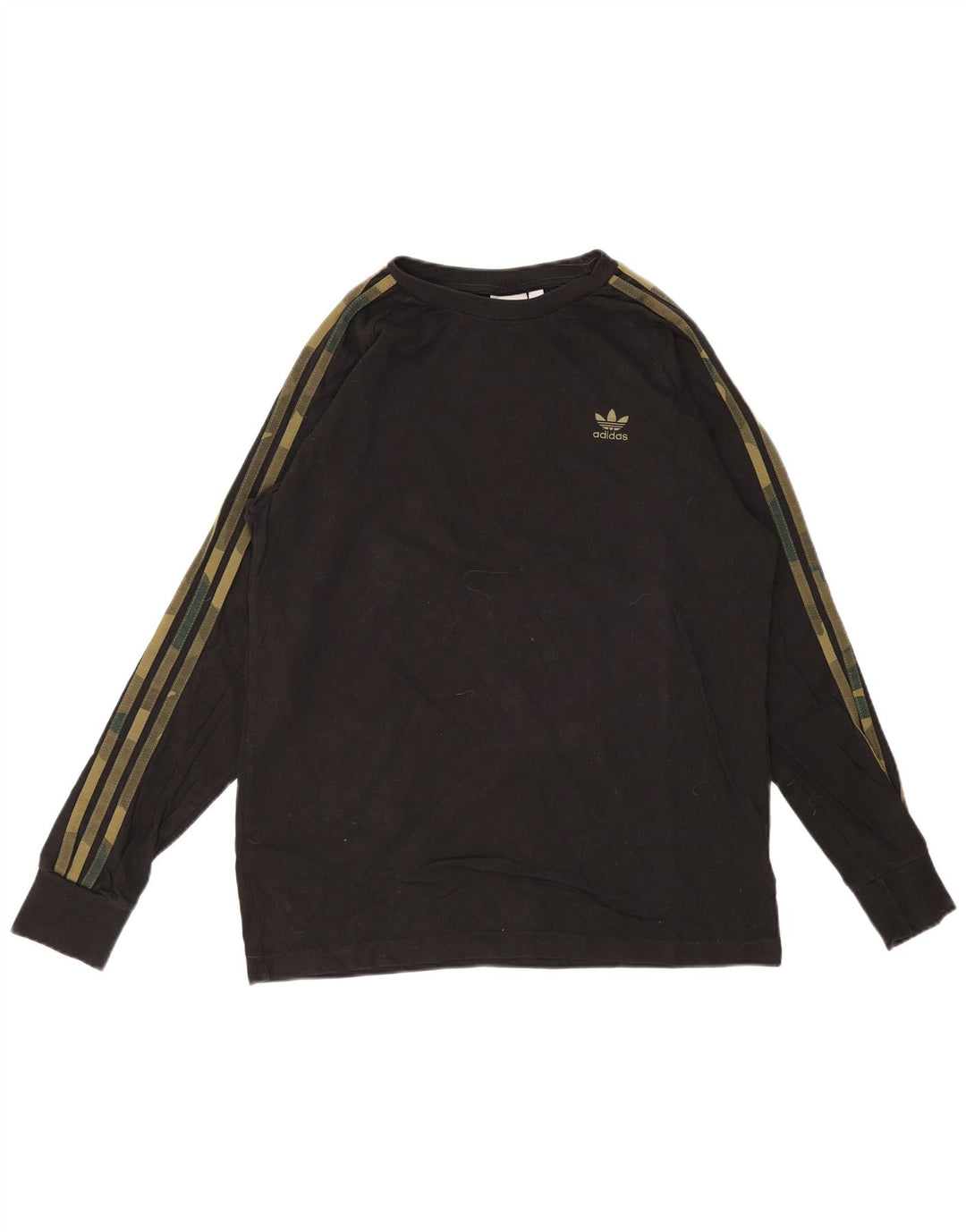 ADIDAS Мужской топ с длинным рукавом, средний черный хлопок