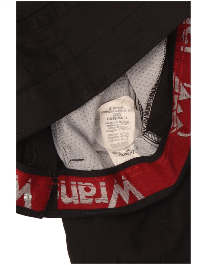 Мужские прямые брюки-карго Wrangler W30 L32, черный нейлон