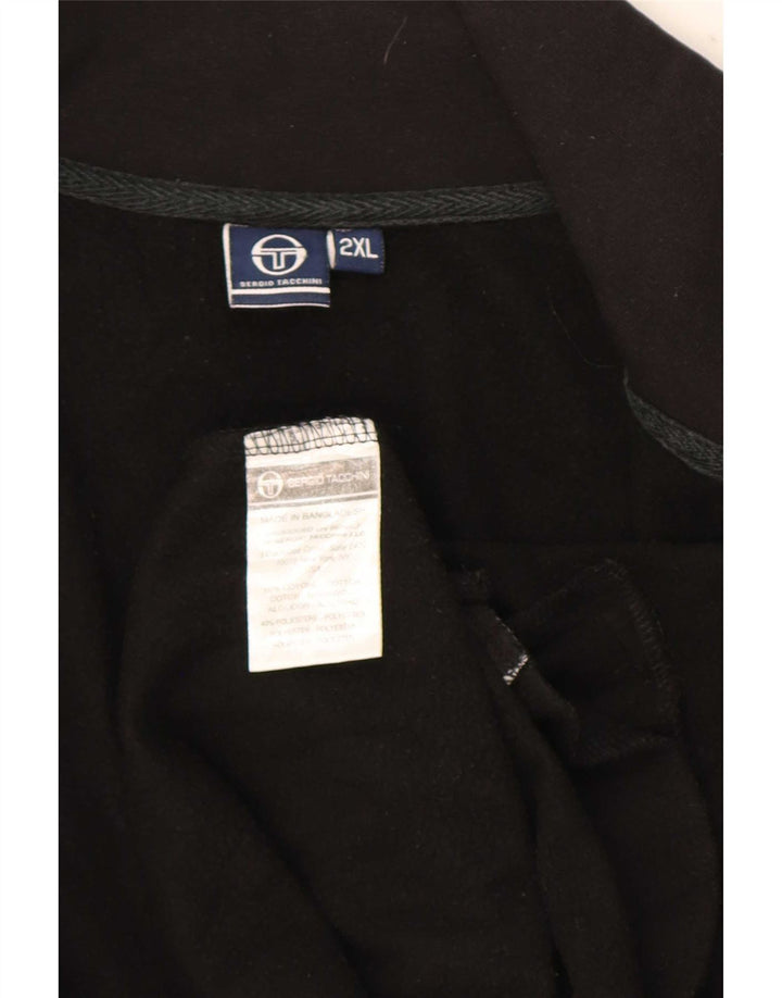 Мужской спортивный костюм Sergio Tacchini, верхняя куртка 2XL, черный хлопок