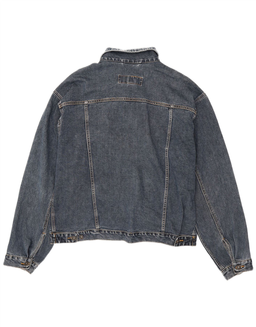 Мужская джинсовая куртка OLD NAVY UK 40, большая темно-синяя, хлопок