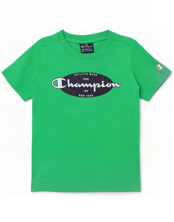 Champion Boys Graphic T-Shirt Top 3-4 Years 2XS Green
