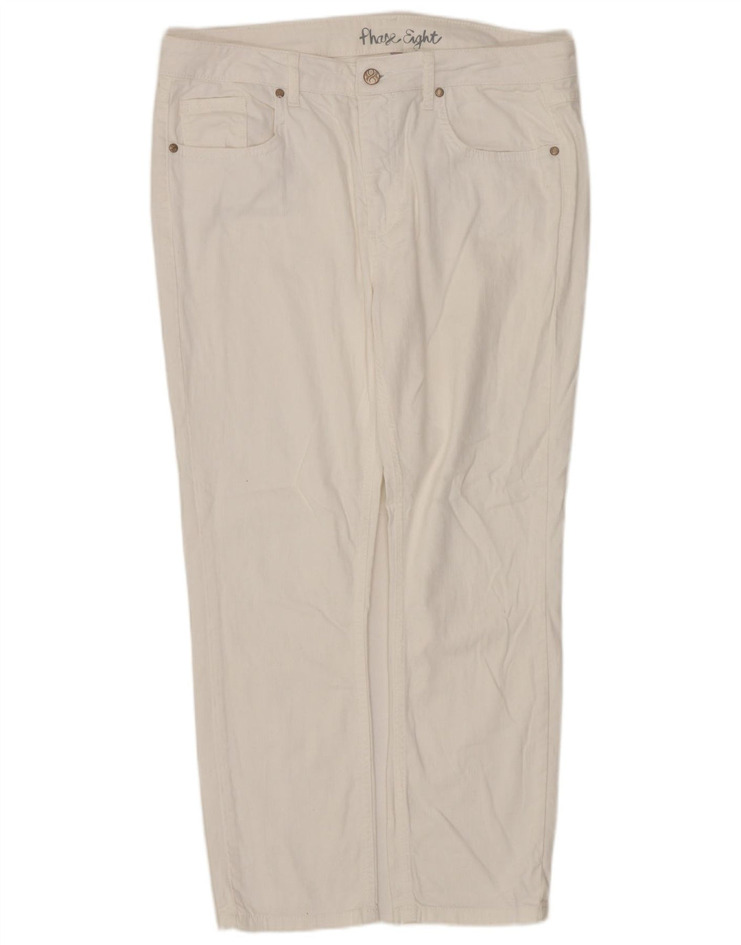 Женские укороченные джинсы Phase Eight UK 14, большие W32 L25, белый хлопок