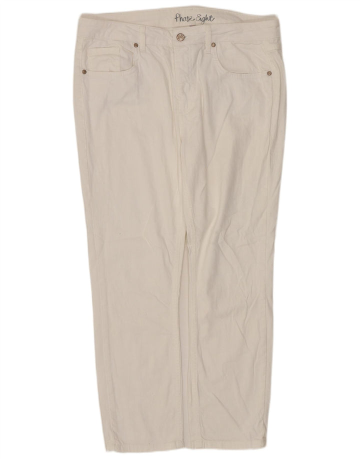 Женские укороченные джинсы Phase Eight UK 14, большие W32 L25, белый хлопок