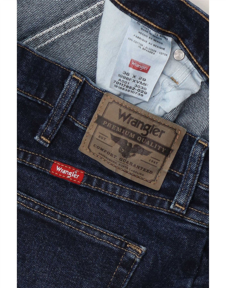 Мужские прямые джинсы Wrangler W36 L29, синие, хлопок