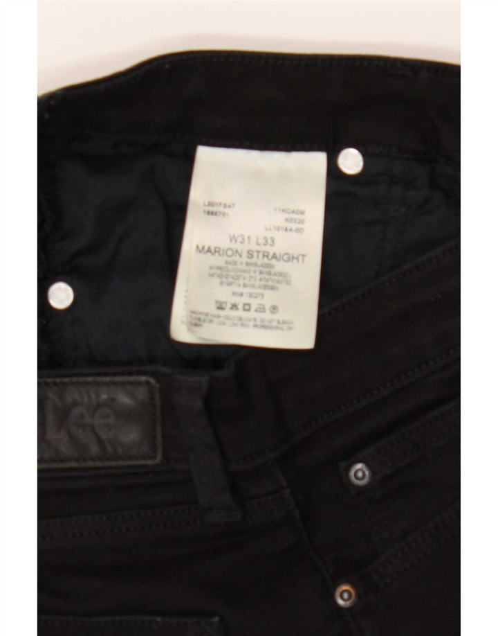 Женские прямые джинсы Lee Marion W31 L33, черный хлопок