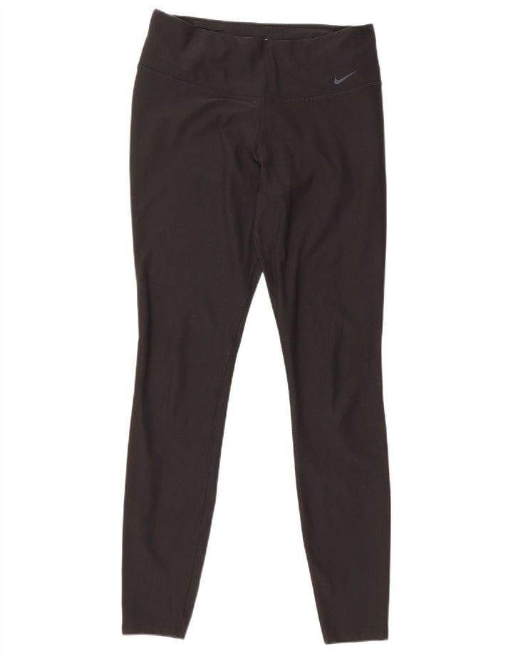Женские леггинсы NIKE Dri Fit UK 14, средний черный полиэстер