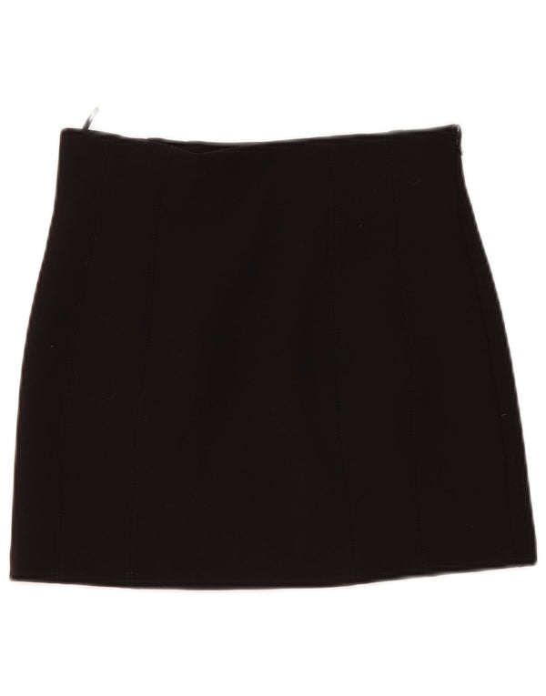 Женская мини-юбка Zara Medium W28, черный полиэстер
