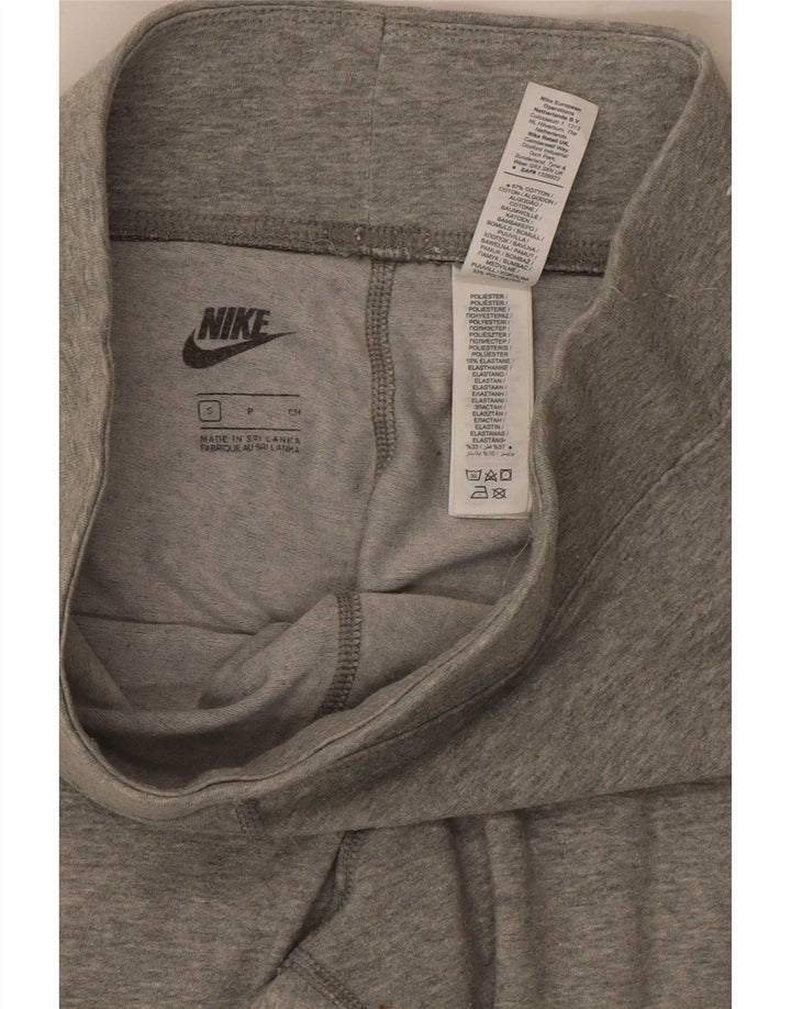 Женские леггинсы с рисунком Nike UK 8, маленькие серые, хлопковые