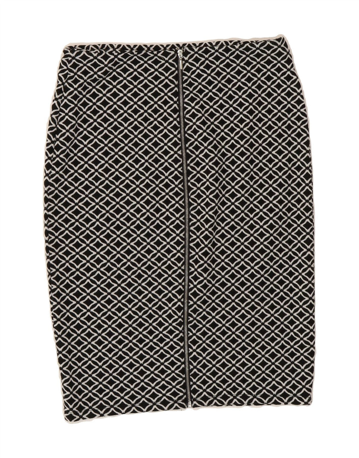 MOSSIMO Womens Pencil Skirt Small W32  Black Geometric Polyester Vintage Mossimo and Second-Hand Mossimo from Messina Hembry 