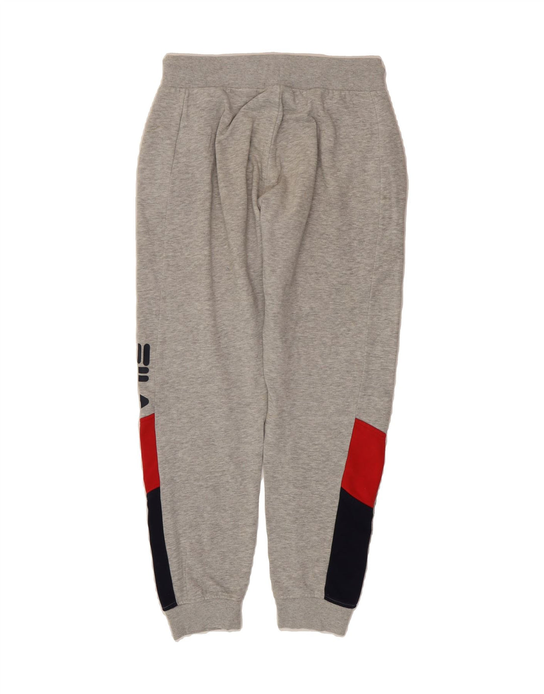 FILA Mens Graphic Tracksuit Trousers Joggers Small  Grey Colourblock Vintage Fila and Second-Hand Fila from Messina Hembry 