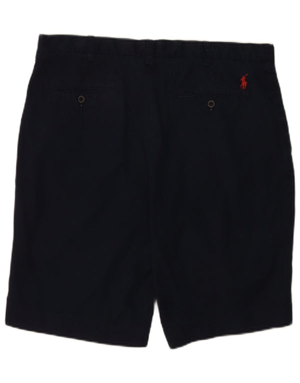 Polo Ralph Lauren Mens Chino Shorts W34 Large Navy Blue Cotton
