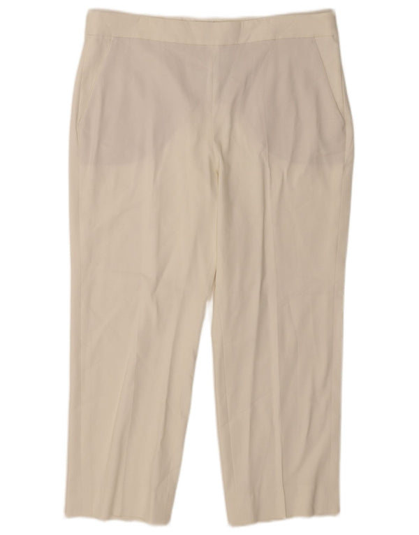 Женские капри Massimo Dutti EU 42, большие W32 L23, белая вискоза