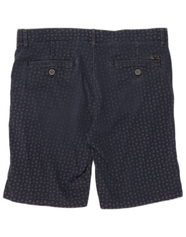 Мужские шорты чинос Jack & Jones, большие размеры W34, темно-синие, хлопковые с цветочным принтом