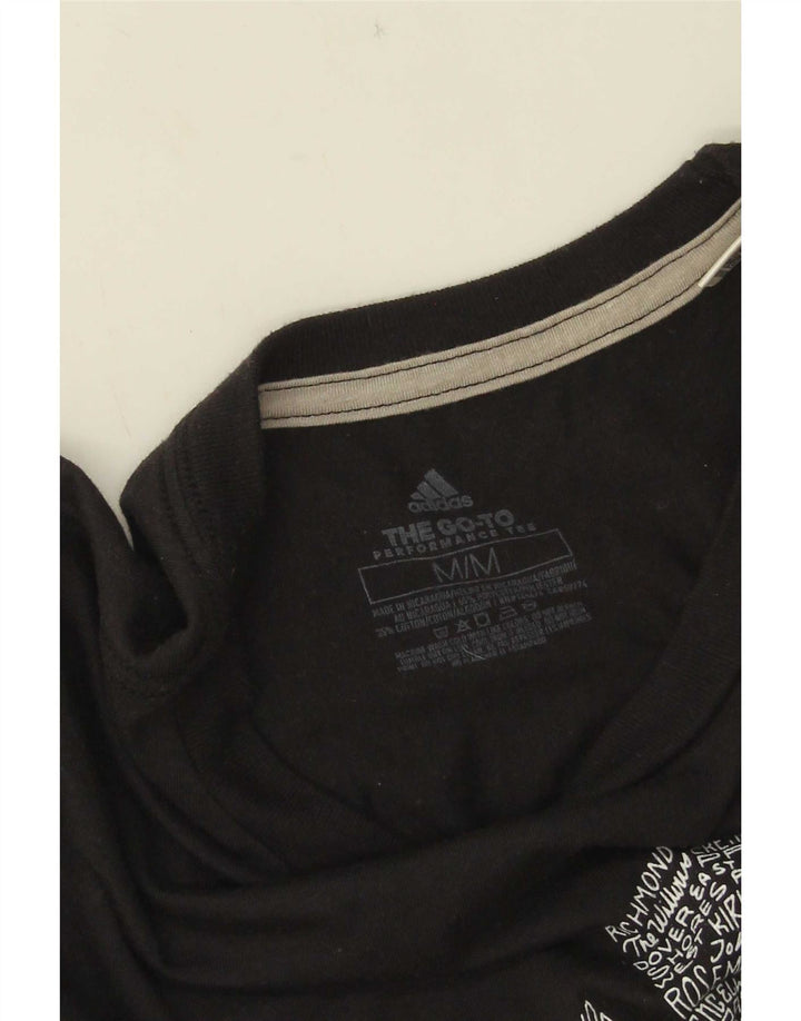 Мужская футболка Adidas Orlando с графическим принтом, средний черный полиэстер
