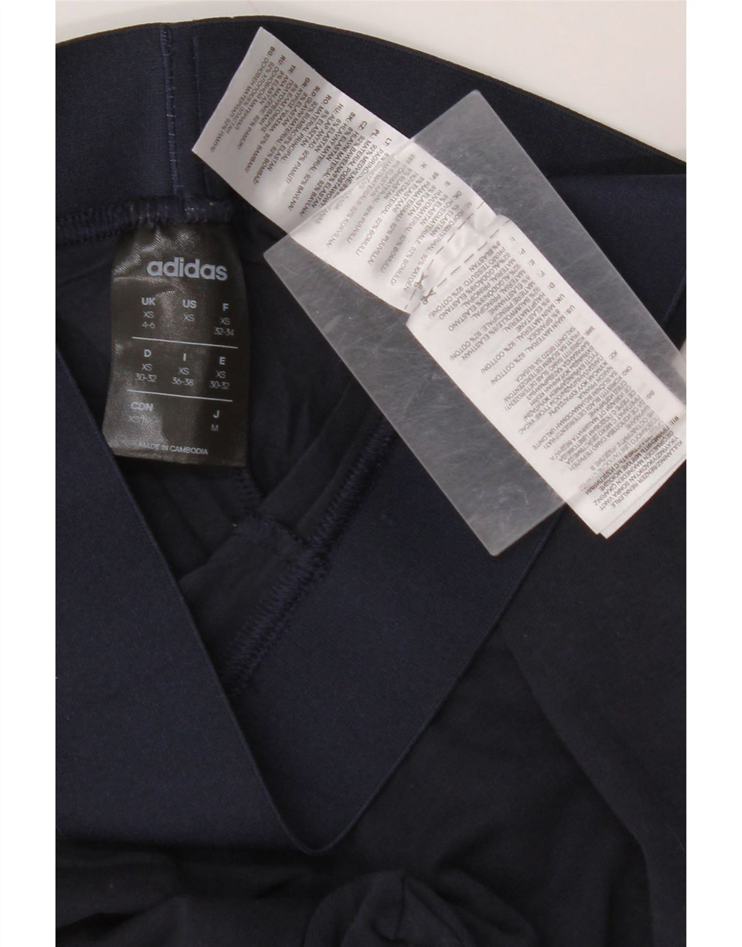 Женские леггинсы ADIDAS UK 4/6 XS, темно-синий, хлопок