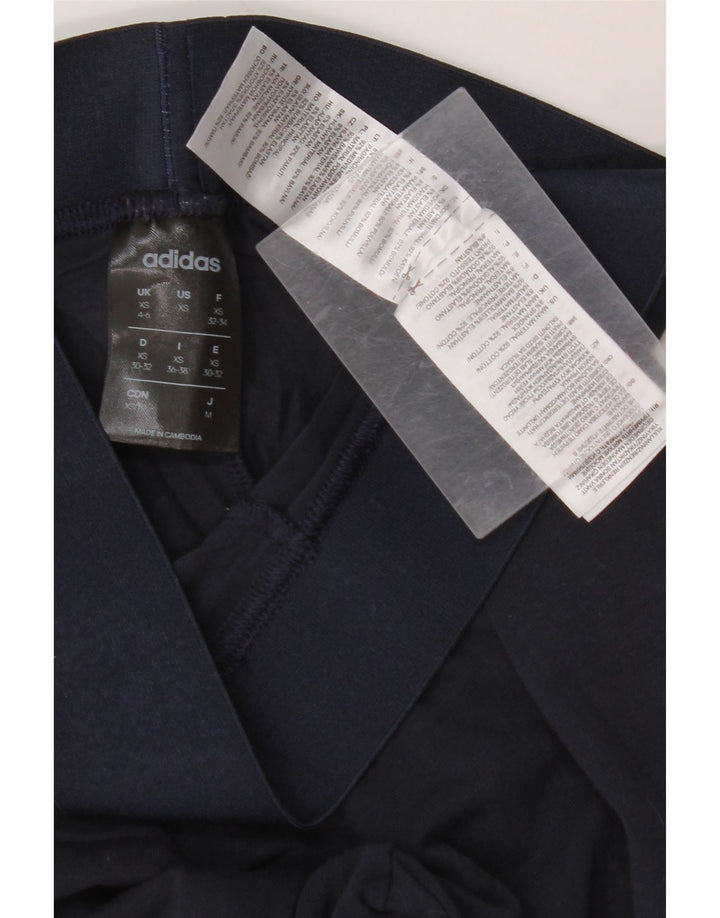 Женские леггинсы ADIDAS UK 4/6 XS, темно-синий, хлопок