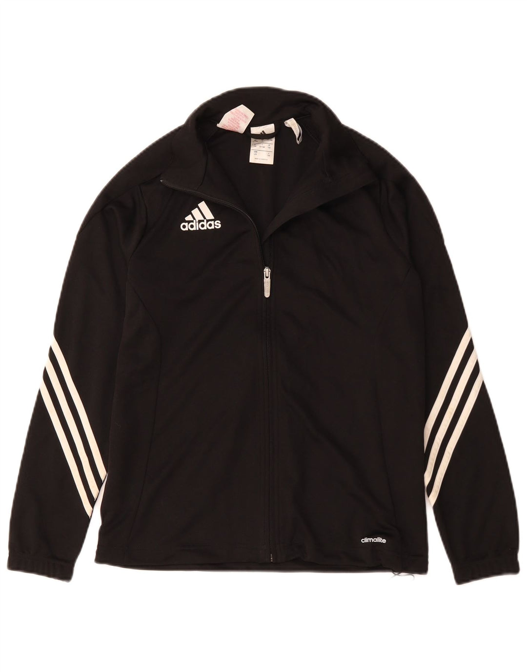 Спортивный костюм Adidas Climalite для мальчиков, верхняя куртка 13-14 лет, черный полиэстер